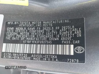 2015 Toyota Camry XLE with VIN 4T1BF1FK3FU927545, listed as a IAAI auction lot 42088944 with 293,029 mi miles and . Bid and sale history available at DreamBid. Image 9.