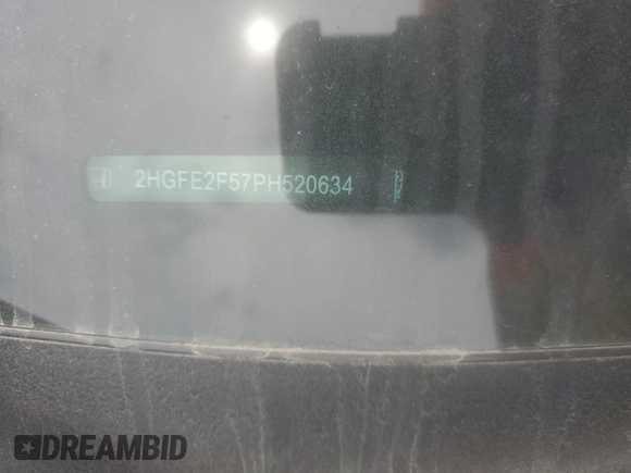 2023 Honda Civic Sport z VIN 2HGFE2F57PH520634, wystawiony jako Copart lot #51852665 z przebiegiem 52 641 mil mil oraz Szkoda całkowita • Salvage title. Historia ofert i sprzedaży dostępna na DreamBid. Obrazek 14.