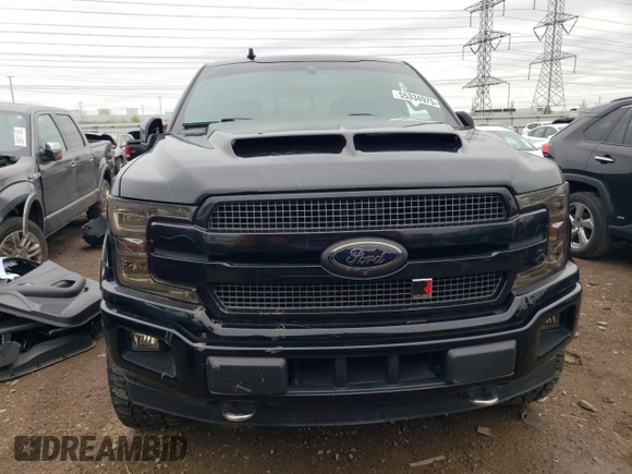 2018 Ford F-150 XL with VIN 1FTEW1E50JFE41365, listed as a Copart auction lot 55334975 with 25,270 mi miles and Salvage title. Bid and sale history available at DreamBid. Image 5.