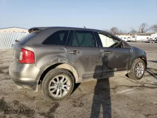 2014 Ford Edge SEL with VIN 2FMDK4JC8EBB55425, listed as a Copart auction lot 48813805 with 210,560 mi miles and Salvage Title. Bid and sale history available at carsss.com. Image 3.