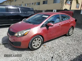 2015 Kia Rio LX with VIN KNADM4A37F6437017, listed as a Copart auction lot 50953015 with 95,341 mi miles and Salvage Title. Bid and sale history available at carsss.com. Image 1.