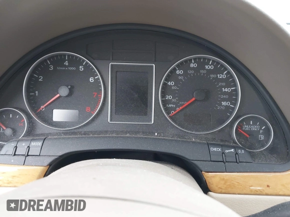 2008 Audi A4 2.0T with VIN WAUDF78E58A046158, listed as a IAAI auction lot 41510500 with 103,664 mi miles and . Bid and sale history available at DreamBid. Image 7.