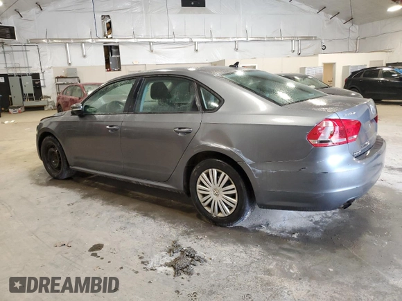 2014 Volkswagen Passat S w/Nav with VIN 1VWAP7A34EC022183, listed as a Copart auction lot 49393475 with 98,379 mi miles and Salvage Title. Bid and sale history available at carsss.com. Image 2.
