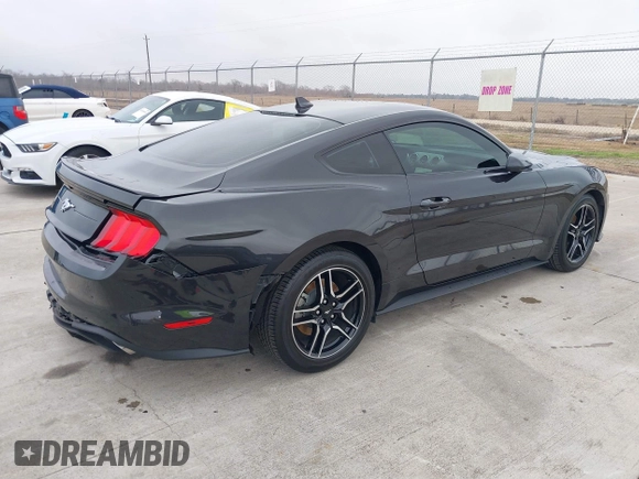 2022 Ford Mustang EcoBoost with VIN 1FA6P8TH5N5130619, listed as a IAAI auction lot 41397659 with 16,836 mi miles. Bid and sale history available at carsss.com. Image 4.