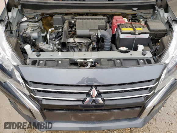 2024 Mitsubishi Mirage ES with VIN ML32AUHJ4RH013782, listed as a Copart auction lot 58069015 with 7,366 mi miles and Salvage title. Bid and sale history available at DreamBid. Image 12.