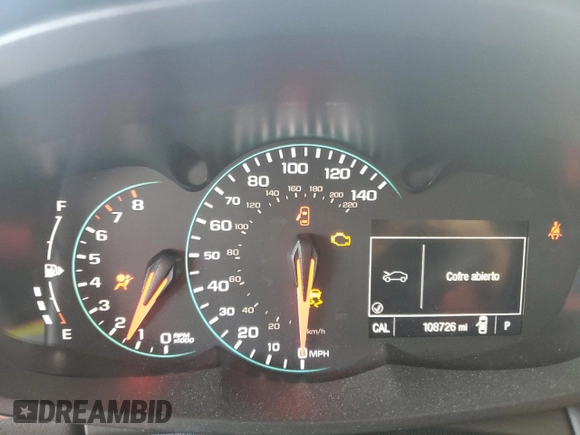 2020 Chevrolet Trax LT z VIN KL7CJLSB3LB348455, wystawiony jako Copart lot #45272735 z przebiegiem 108 726 mil mil oraz Szkoda całkowita • Salvage title. Historia ofert i sprzedaży dostępna na DreamBid. Obrazek 9.