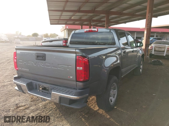 2022 Chevrolet Colorado 2WD Work Truck with VIN 1GCGSBEN3N1218864, listed as a IAAI auction lot 41538568 with 43,645 mi miles and . Bid and sale history available at DreamBid. Image 4.