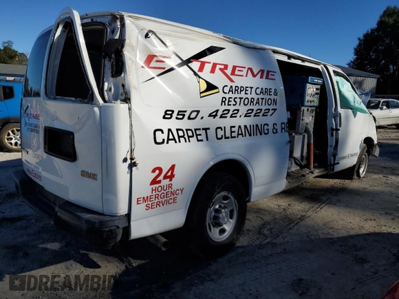 2017 Chevrolet Express Cargo Van with VIN 1GCZGHFG3H1135498, listed as a Copart auction lot 83782144 with 0 mi miles and Salvage Title. Bid and sale history available at carsss.com. Image 3.