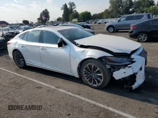 2018 Lexus LS with VIN JTHB51FF0J5006279, listed as a Copart auction lot 62693794 with 63,617 mi miles and Salvage Title. Bid and sale history available at carsss.com. Image 4.