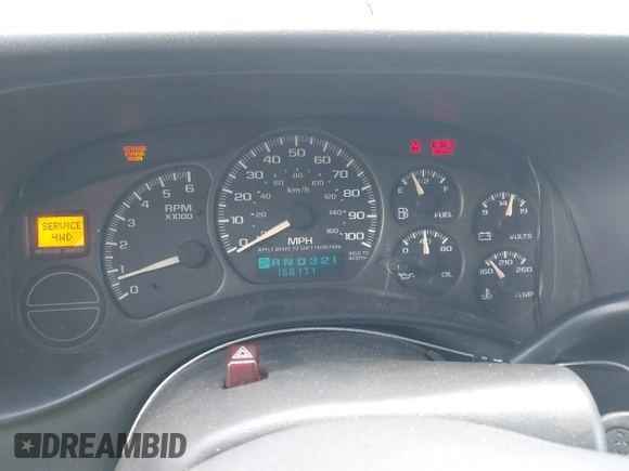 2002 Chevrolet Tahoe LT z VIN 1GNEK13Z52J232243, wystawiony jako IAAI lot #42410986 z przebiegiem 168 171 mil mil oraz . Historia ofert i sprzedaży dostępna na DreamBid. Obrazek 7.