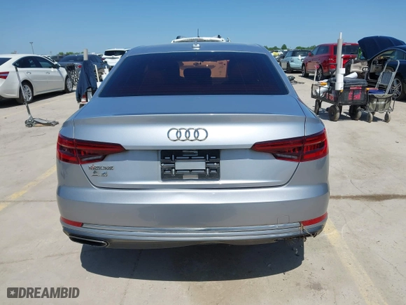 2019 Audi A4 Premium with VIN WAUGMAF40KN002742, listed as a IAAI auction lot 41902534 with 87,165 mi miles. Bid and sale history available at carsss.com. Image 16.