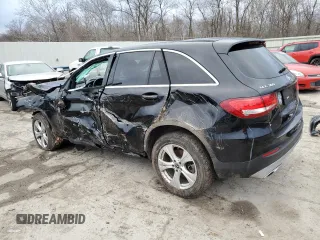 2017 Mercedes-Benz GLC with VIN WDC0G4KB1HV007677, listed as a Copart auction lot 39696093 with 107,848 mi miles. Bid and sale history available at carsss.com. Image 2.