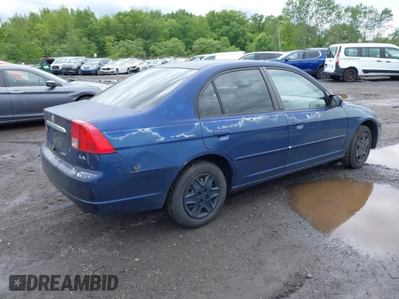 2003 Honda Civic LX z VIN 2HGES16513H593796, wystawiony jako IAAI lot #42352627 z przebiegiem 155 799 mil mil oraz . Historia ofert i sprzedaży dostępna na DreamBid. Obrazek 4.