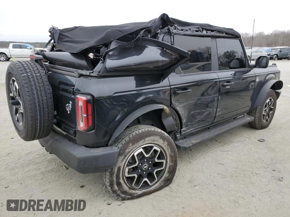 2024 Ford Bronco Outer Banks z VIN 1FMEE8BP6RLA07333, wystawiony jako Copart lot #50862875 z przebiegiem 11 348 mil mil oraz Szkoda całkowita • Salvage title. Historia ofert i sprzedaży dostępna na DreamBid. Obrazek 3.