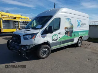 2019 Ford Transit Cargo with VIN 1FTBW3XM2KKB40981, listed as a IAAI auction lot 41558356 with 154,624 mi miles and . Bid and sale history available at DreamBid. Image 16.