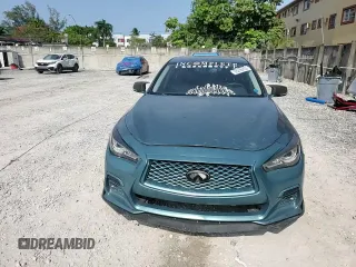 2018 Infiniti Q50 Luxe with VIN JN1EV7AP6JM351908, listed as a Copart auction lot 58056805 with 72,363 mi miles and Salvage title. Bid and sale history available at DreamBid. Image 13.