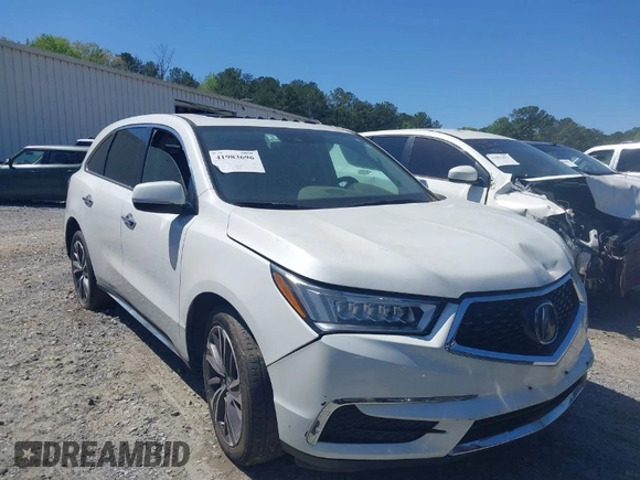 2020 Acura MDX w/Technology Pkg with VIN 5J8YD3H56LL013803, listed as a IAAI auction lot 41983696 with 58,346 mi miles. Bid and sale history available at carsss.com. Image 1.