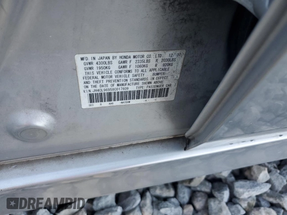 2008 Acura TSX Nav с VIN JH4CL96958C017609, выставлен на аукционе Copart как лот 53650115 с пробегом 237 319 миль миль и На запчасти • Non repairable. История ставок и продаж доступна на DreamBid. Изображение 12.
