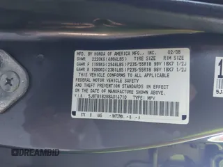 2008 Acura RDX with VIN 5J8TB18288A014710, listed as a IAAI auction lot 41131049 with 120,682 mi miles. Bid and sale history available at carsss.com. Image 9.