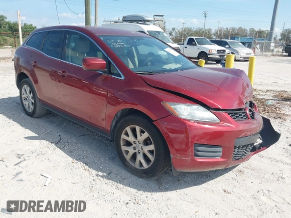 2008 Mazda CX-7 Sport with VIN JM3ER293380208154, listed as a IAAI auction lot 41620053 with 189,133 mi miles. Bid and sale history available at carsss.com. Image 1.