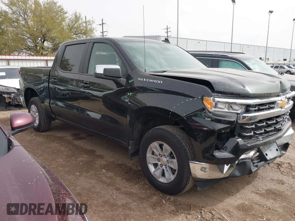 2025 Chevrolet Silverado 1500 LT with VIN 1GCPACED3SZ111293, listed as a IAAI auction lot 41836460 with 14,308 mi miles and . Bid and sale history available at DreamBid. Image 1.