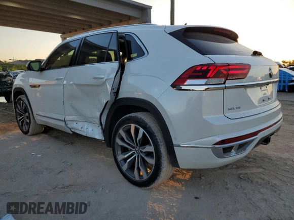 2023 Volkswagen Atlas SEL Premium R-Line with VIN 1V2FE2CA9PC228100, listed as a Copart auction lot 42774795 with 6,944 mi miles and Salvage title. Bid and sale history available at DreamBid. Image 2.