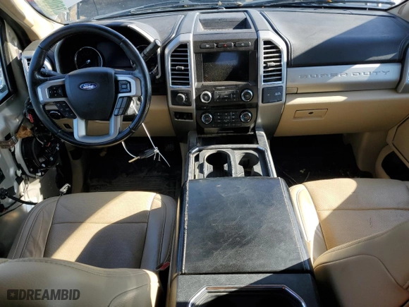 2017 Ford Super Duty F-350 SRW Lariat with VIN 1FT8X3B67HEC75073, listed as a Copart auction lot 76058684 with 173,989 mi miles and Salvage Title. Bid and sale history available at carsss.com. Image 8.