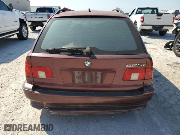 2001 BMW 5 Series 525iAT with VIN WBADS43421GD84504, listed as a Copart auction lot 70861374 with 0 mi miles and Clean Title. Bid and sale history available at carsss.com. Image 6.