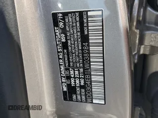 2020 Mercedes-Benz A 220 с VIN WDD3G4EB1LW038984, выставлен на аукционе Copart как лот 61554045 с пробегом 60 275 миль миль и Списание • Salvage title. История ставок и продаж доступна на DreamBid. Изображение 13.