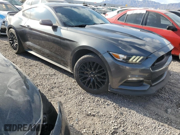2017 Ford Mustang V6 with VIN 1FA6P8AM8H5266571, listed as a Copart auction lot 50391225 with 98,344 mi miles and Salvage Title. Bid and sale history available at carsss.com. Image 4.