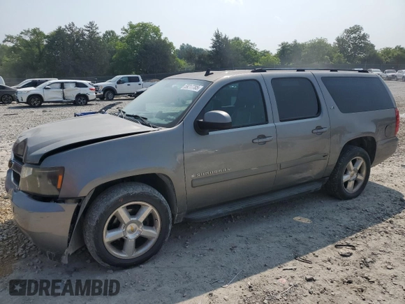 2007 Chevrolet Suburban LTZ with VIN 1GNFC16097R249683, listed as a Copart auction lot 59217785 with Not provided miles and Salvage title. Bid and sale history available at DreamBid. Image 1.