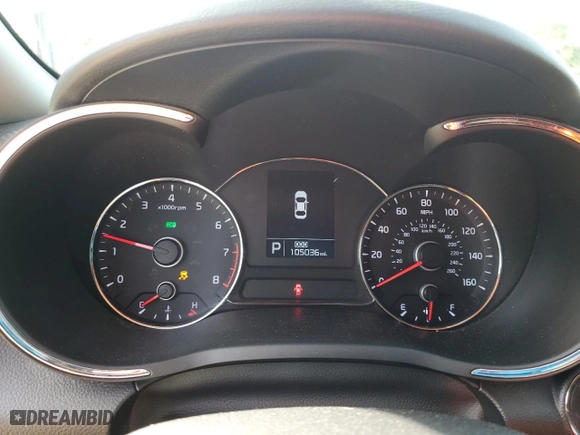 2016 Kia Forte EX with VIN KNAFZ4A89G5598028, listed as a Copart auction lot 50072035 with 105,036 mi miles and Salvage Title. Bid and sale history available at carsss.com. Image 9.