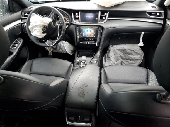 2023 Infiniti QX55 Luxe z VIN 3PCAJ5JR9PF124484, wystawiony jako Copart lot #56116735 z przebiegiem 14 781 mil mil oraz Szkoda całkowita • Salvage title. Historia ofert i sprzedaży dostępna na DreamBid. Obrazek 8.