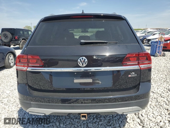 2019 Volkswagen Atlas S with VIN 1V2GR2CA0KC522633, listed as a Copart auction lot 65243734 with 91,242 mi miles and Salvage title. Bid and sale history available at DreamBid. Image 6.