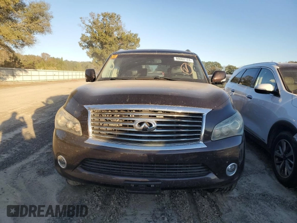 2013 Infiniti QX56 with VIN JN8AZ2NE8D9041170, listed as a Copart auction lot 80662124 with 168,539 mi miles and Clean Title. Bid and sale history available at carsss.com. Image 5.
