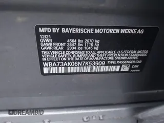 2022 BMW 2 Series 228i xDrive with VIN WBA73AK06N7K53909, listed as a IAAI auction lot 41452616 with 19,514 mi miles and . Bid and sale history available at carsss.com. Image 9.
