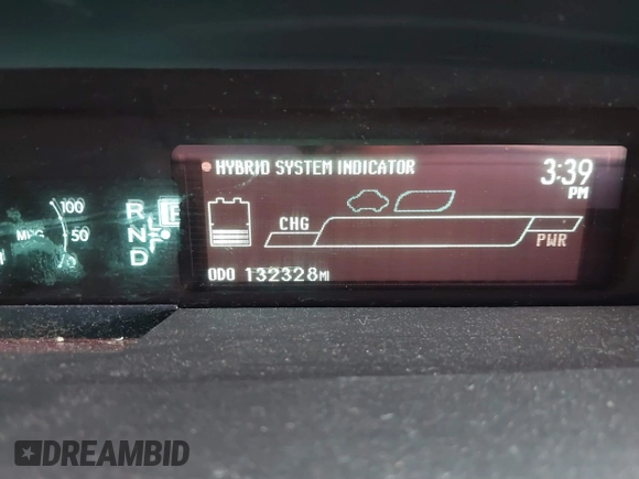 2013 Toyota Prius One with VIN JTDKN3DU3D5680090, listed as a IAAI auction lot 41794589 with 132,328 mi miles. Bid and sale history available at carsss.com. Image 15.