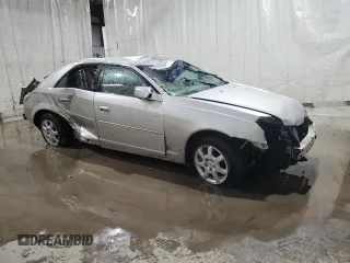 2007 Cadillac CTS with VIN 1G6DM57T070103712, listed as a Copart auction lot 80265324 with 0 mi miles and Salvage Title. Bid and sale history available at carsss.com. Image 4.