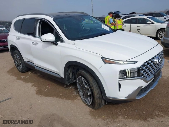 2022 Hyundai Santa Fe Hybrid SEL Premium with VIN KM8S3DA15NU034056, listed as a IAAI auction lot 41520781 with 67,816 mi miles. Bid and sale history available at carsss.com. Image 1.