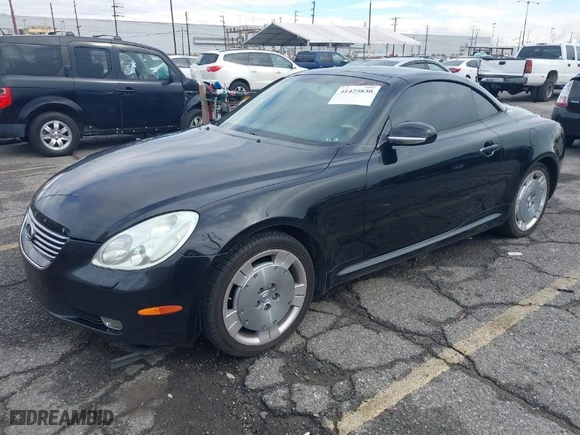 2002 Lexus SC 430 with VIN JTHFN48Y720021846, listed as a IAAI auction lot 41425830 with NaN miles. Bid and sale history available at carsss.com. Image 2.