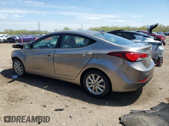 2015 Hyundai Elantra SE z VIN 5NPDH4AE2FH573974, wystawiony jako Copart lot #55944695 z przebiegiem Nie podano mil oraz Szkoda całkowita • Salvage title. Historia ofert i sprzedaży dostępna na DreamBid. Obrazek 2.