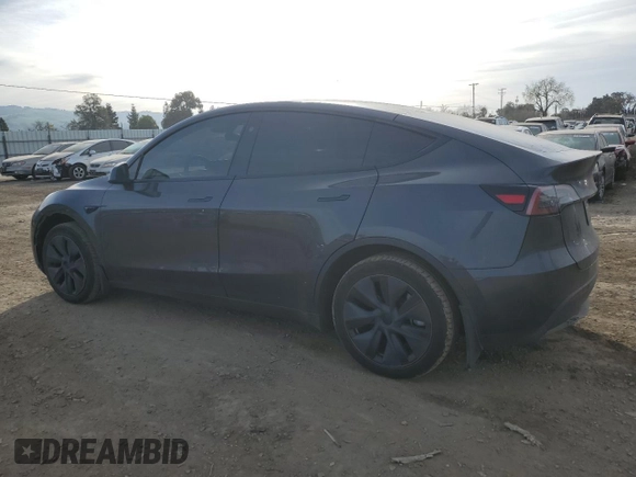 2024 Tesla Model Y with VIN 7SAYGDED5RF105278, listed as a Copart auction lot 44376125 with 12,693 mi miles and Salvage Title. Bid and sale history available at DreamBid. Image 2.