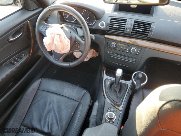 2012 BMW 1 Series 128i with VIN WBAUL7C58CVM82827, listed as a Copart auction lot 87487274 with 60,842 mi miles and Salvage Title. Bid and sale history available at carsss.com. Image 8.