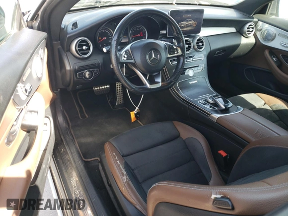 2017 Mercedes-Benz C 300 with VIN WDDWJ4KB6HF346999, listed as a Copart auction lot 50258965 with 105,242 mi miles and Salvage Title. Bid and sale history available at DreamBid. Image 8.