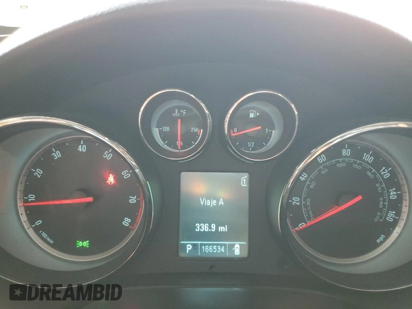 2011 Buick Regal CXL RL1 with VIN W04GN5ECXB1012499, listed as a Copart auction lot 62419045 with 166,534 mi miles and Clean title. Bid and sale history available at DreamBid. Image 9.