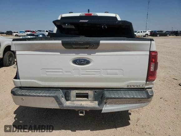 2022 Ford F-150 XL with VIN 1FTFW1E53NFB87371, listed as a Copart auction lot 52205675 with 105,772 mi miles and Salvage Title. Bid and sale history available at carsss.com. Image 6.