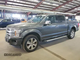 2018 Ford F-150 XL with VIN 1FTEW1EG1JFA53305, listed as a Copart auction lot 55466995 with 213,217 mi miles and Clean Title. Bid and sale history available at carsss.com. Image 1.