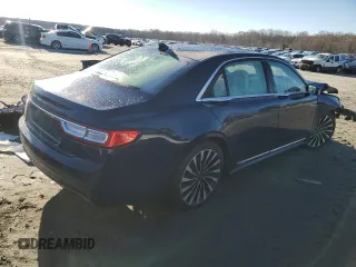 2018 Lincoln Continental Black Label with VIN 1LN6L9BC4J5612294, listed as a Copart auction lot 84707974 with 74,027 mi miles and Salvage Title. Bid and sale history available at carsss.com. Image 3.