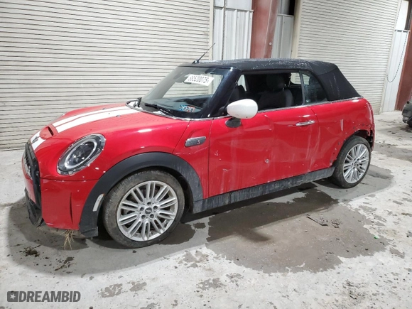 2024 MINI Convertible Cooper S with VIN WMW43DL06R3S17556, listed as a Copart auction lot 88520075 with NaN miles and Salvage Title. Bid and sale history available at carsss.com. Image 1.