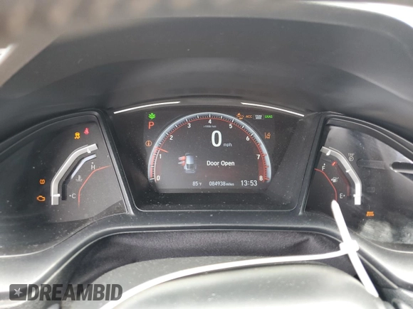 2021 Honda Civic Sport with VIN SHHFK7H42MU211162, listed as a Copart auction lot 54780215 with 84,938 mi miles and Salvage Title. Bid and sale history available at DreamBid. Image 9.
